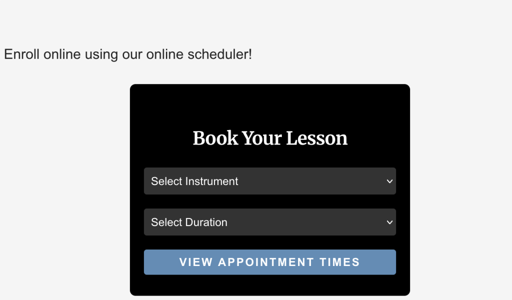 Flexible Online Music Lesson Booking for Guitar, Piano, and Voice Lessons Near Me