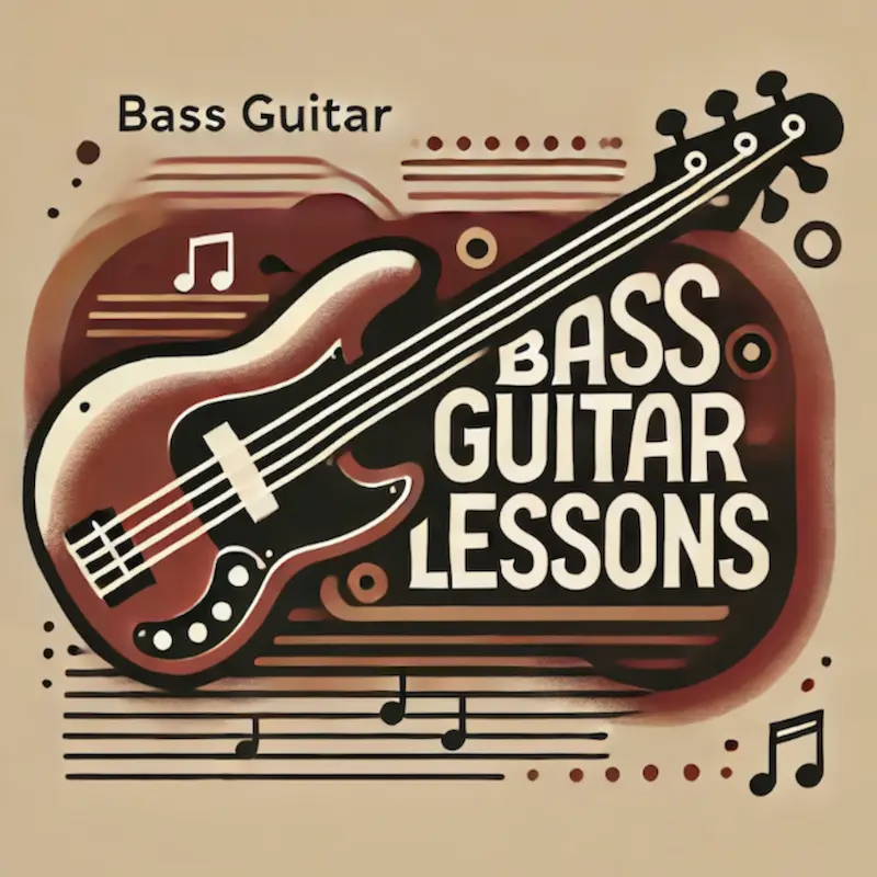 Bass guitar lessons in Brighton MI student playing electric bass at Brighton Music Academy