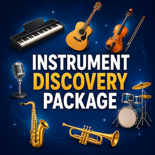 Instrument Discovery Package featuring a variety of musical instruments